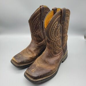 Ariat Kids Workhog XT Coil Square Toe Western Boots Size 3 Brown 10042412 Unisex